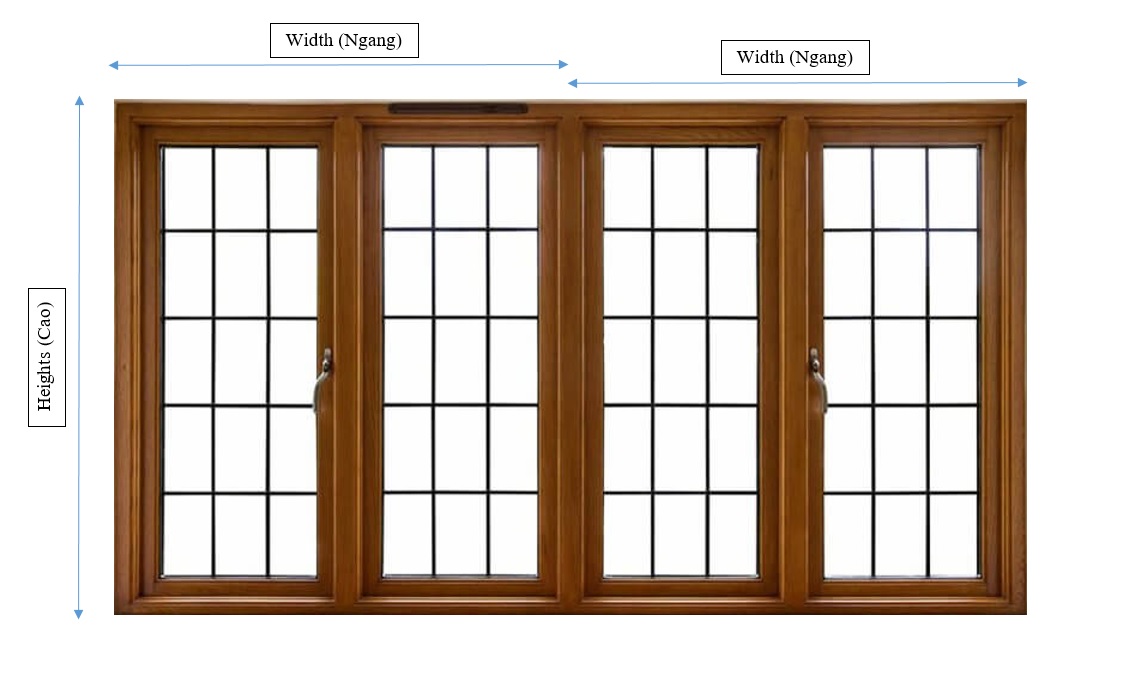 Hướng dẫn đo rèm blind cho cửa sổ hoặc vách kính lớn