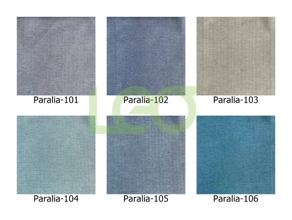 Các mẫu rèm vải cotton Paralia vân sọc dọc