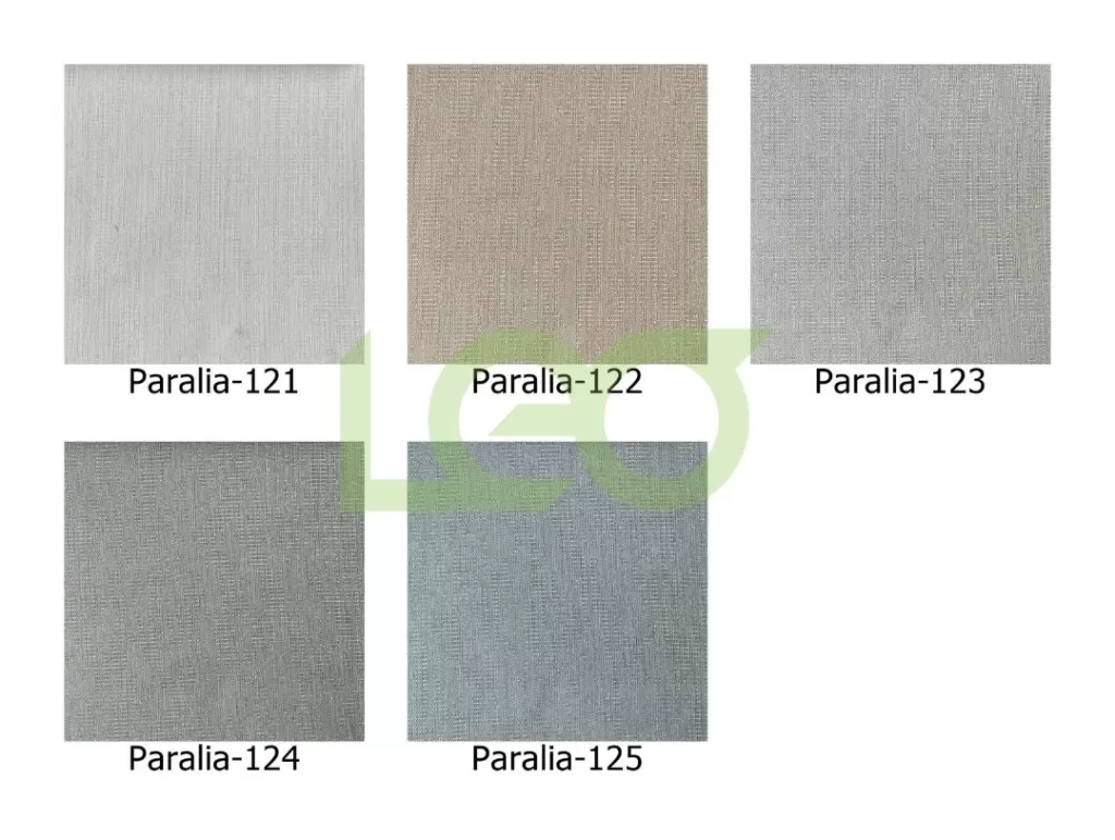 Các mã rèm vải cotton Paralia vân chìm bóng nhẹ